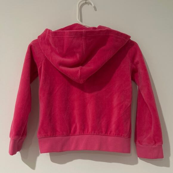 Juicy Couture Black Label Baby Velour Hoodie Pink 3-6M USA Made NWT Zip - Picture 4 of 4